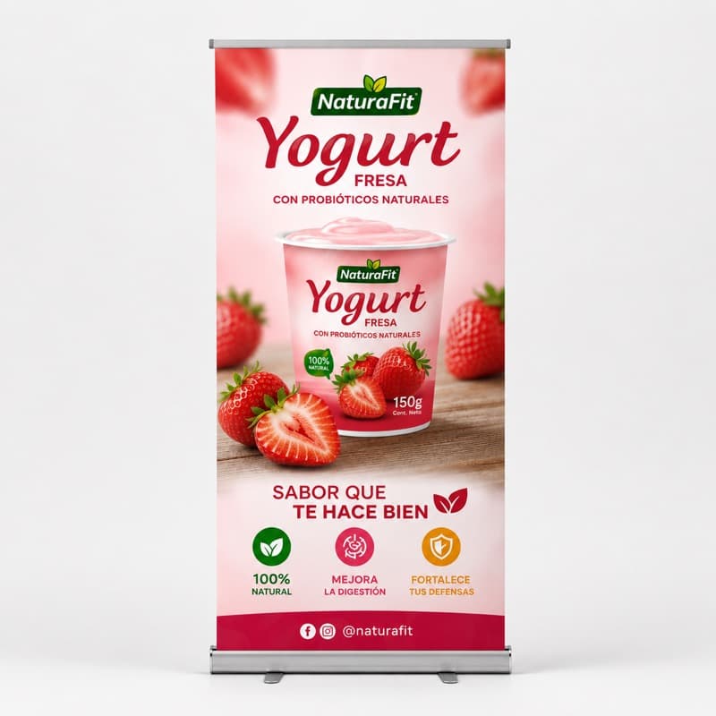 Pendón Roll-Up 80×200 cm